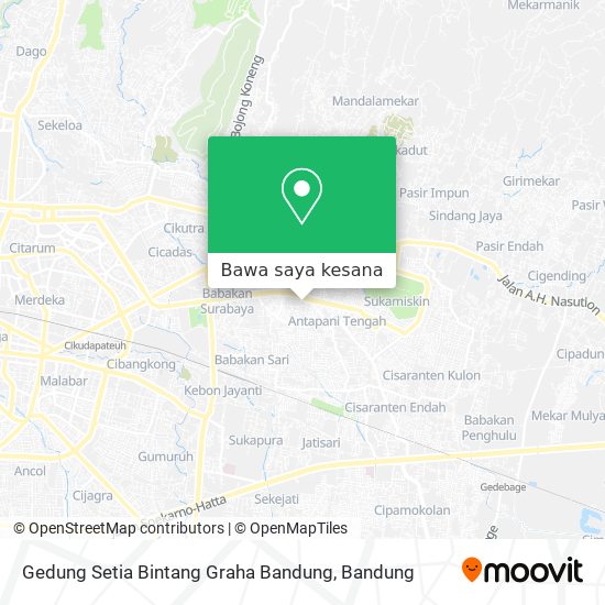 Peta Gedung Setia Bintang Graha Bandung