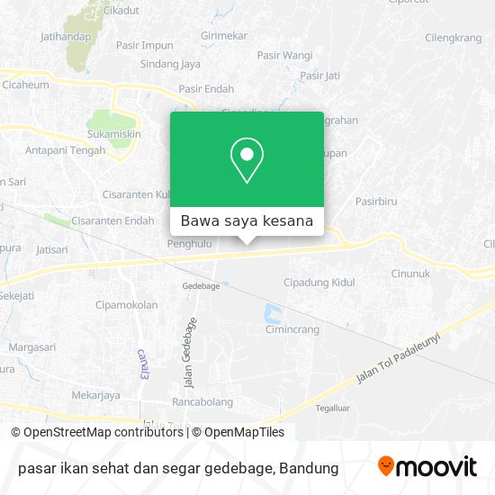 Peta pasar ikan sehat dan segar gedebage