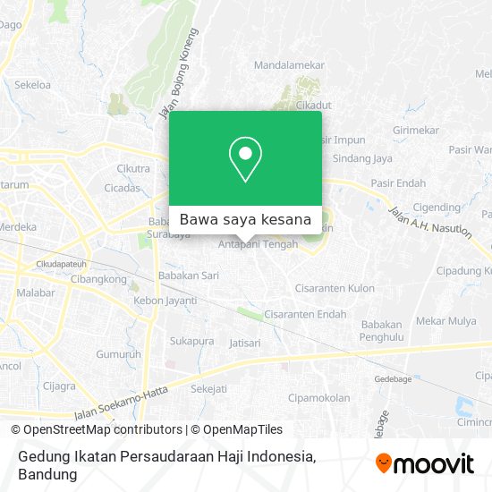 Peta Gedung Ikatan Persaudaraan Haji Indonesia