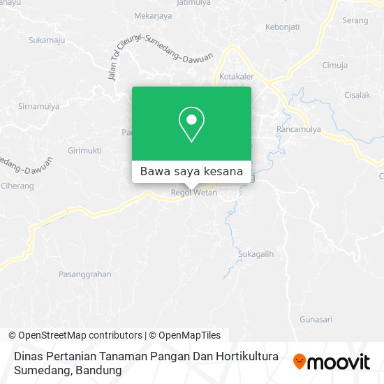 Peta Dinas Pertanian Tanaman Pangan Dan Hortikultura Sumedang