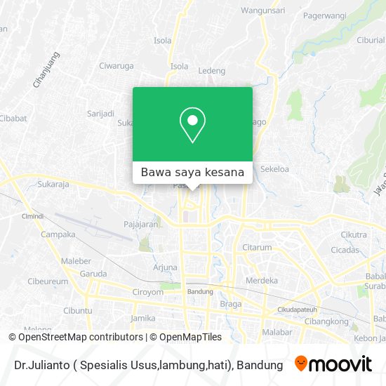 Peta Dr.Julianto ( Spesialis Usus,lambung,hati)