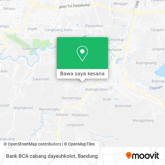 Peta Bank BCA cabang dayeuhkolot