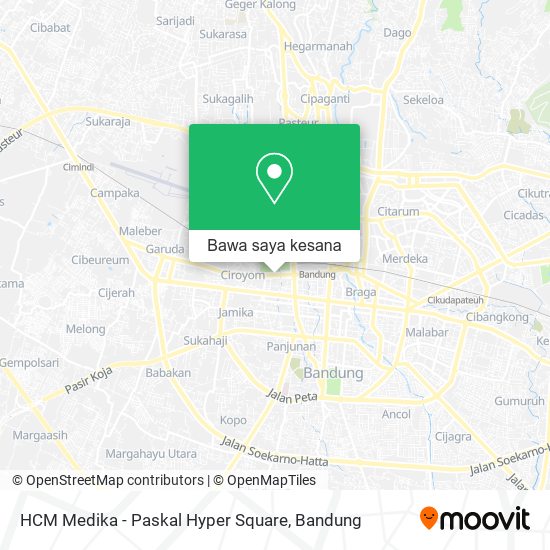 Peta HCM Medika - Paskal Hyper Square