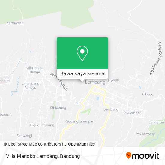 Peta Villa Manoko Lembang