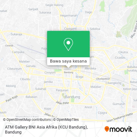 Peta ATM Gallery BNI Asia Afrika (KCU Bandung)
