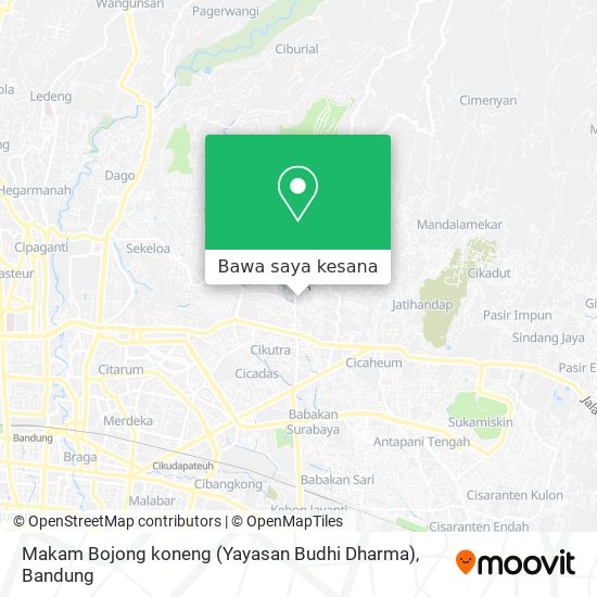 Peta Makam Bojong koneng (Yayasan Budhi Dharma)