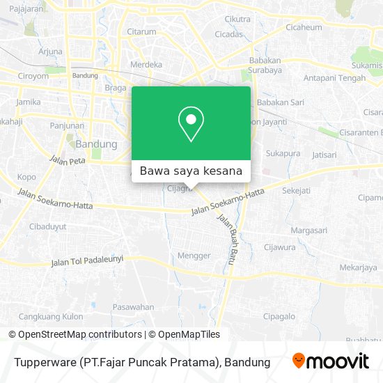 Peta Tupperware (PT.Fajar Puncak Pratama)