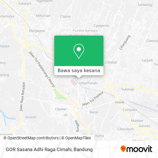 Peta GOR Sasana Adhi Raga Cimahi