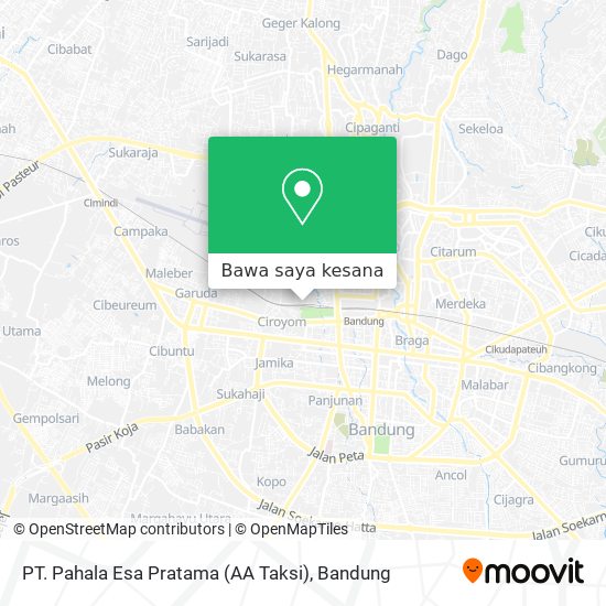 Peta PT. Pahala Esa Pratama (AA Taksi)