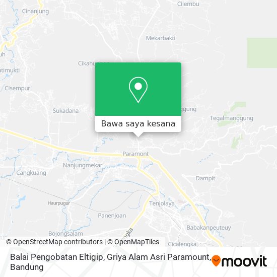 Peta Balai Pengobatan Eltigip, Griya Alam Asri Paramount