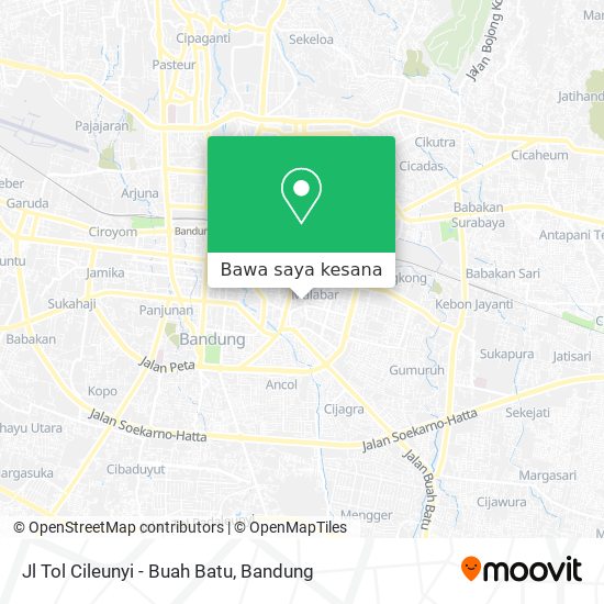 Peta Jl Tol Cileunyi - Buah Batu