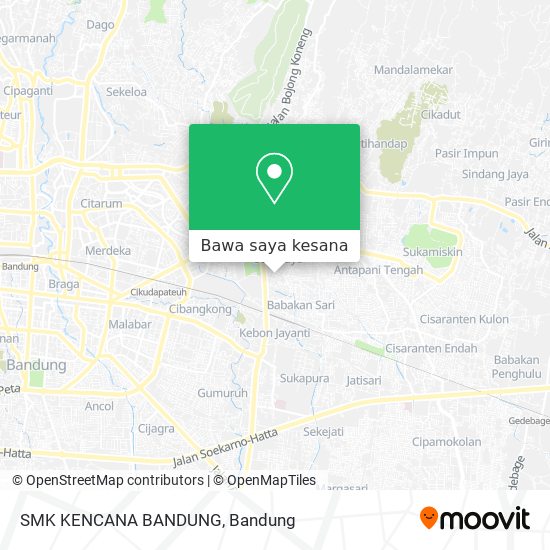 Peta SMK KENCANA BANDUNG