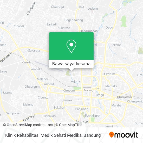 Peta Klinik Rehabilitasi Medik Sehati Medika