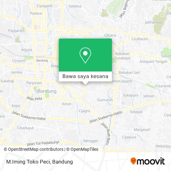 Peta M.Iming Toko Peci