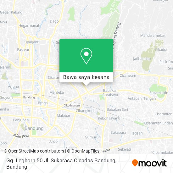 Peta Gg. Leghorn 50 Jl. Sukarasa Cicadas Bandung
