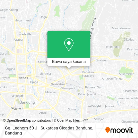 Peta Gg. Leghorn 50 Jl. Sukarasa Cicadas Bandung