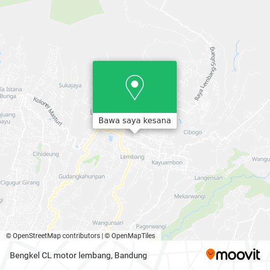 Peta Bengkel CL motor lembang