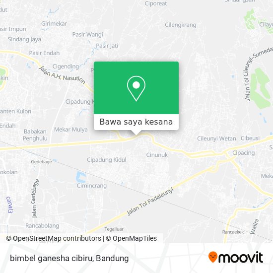 Peta bimbel ganesha cibiru