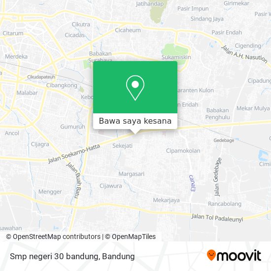 Peta Smp negeri 30 bandung