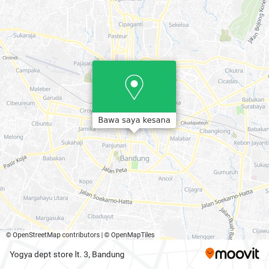 Peta Yogya dept store lt. 3