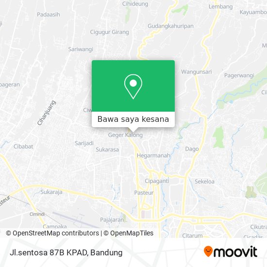 Peta Jl.sentosa 87B KPAD