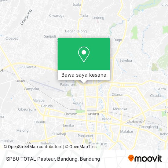 Peta SPBU TOTAL Pasteur, Bandung