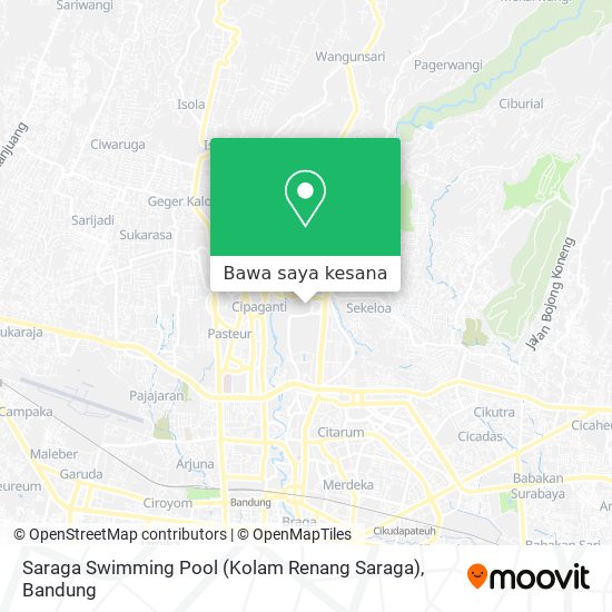 Peta Saraga Swimming Pool (Kolam Renang Saraga)