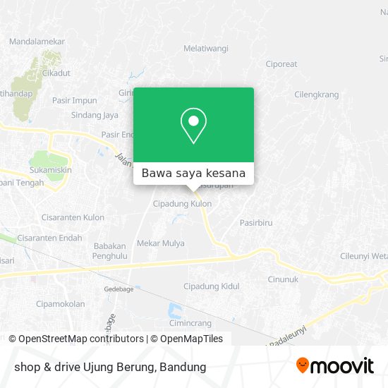 Peta shop & drive Ujung Berung