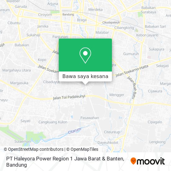 Peta PT Haleyora Power Region 1 Jawa Barat & Banten