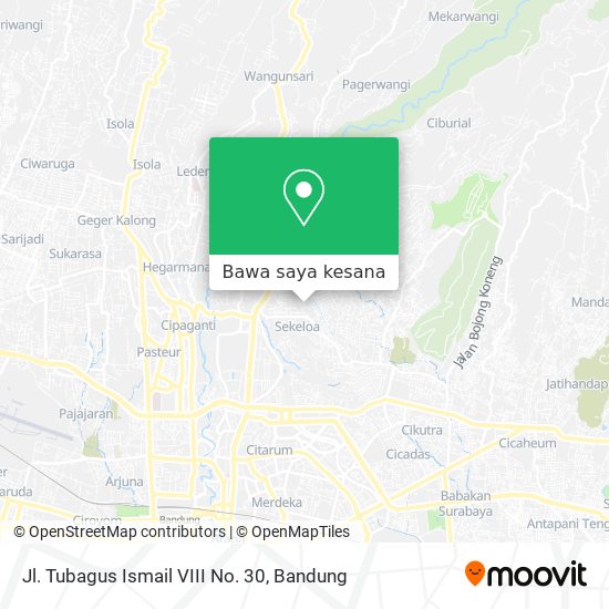 Peta Jl. Tubagus Ismail VIII No. 30