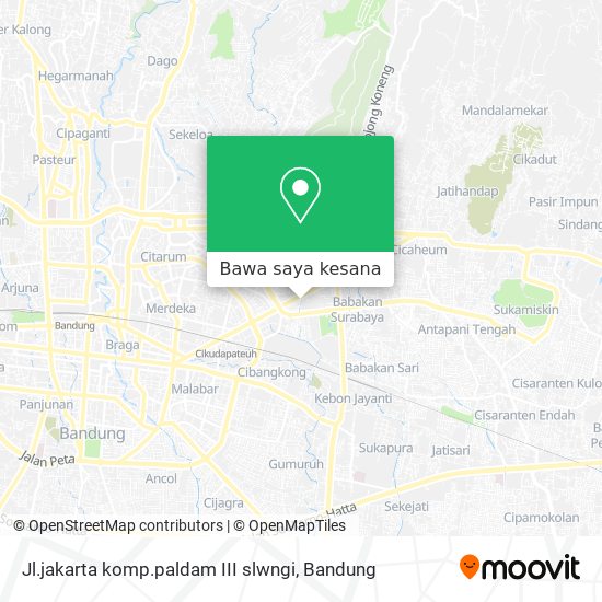 Peta Jl.jakarta komp.paldam III slwngi
