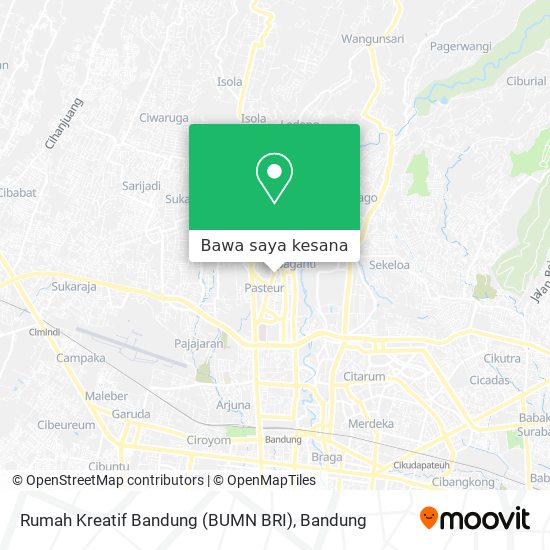 Peta Rumah Kreatif Bandung (BUMN BRI)