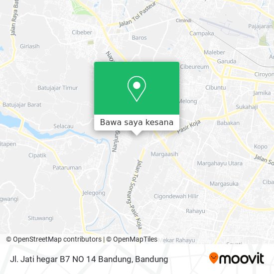 Peta Jl. Jati hegar B7 NO 14 Bandung