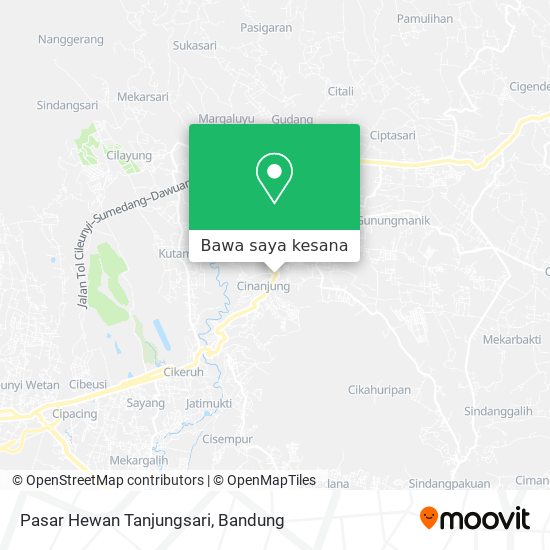 Peta Pasar Hewan Tanjungsari