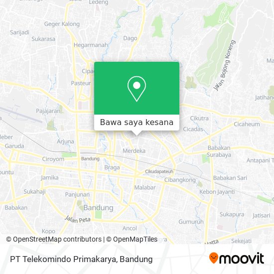 Peta PT Telekomindo Primakarya