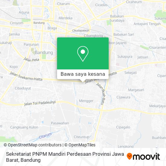 Peta Sekretariat PNPM Mandiri Perdesaan Provinsi Jawa Barat