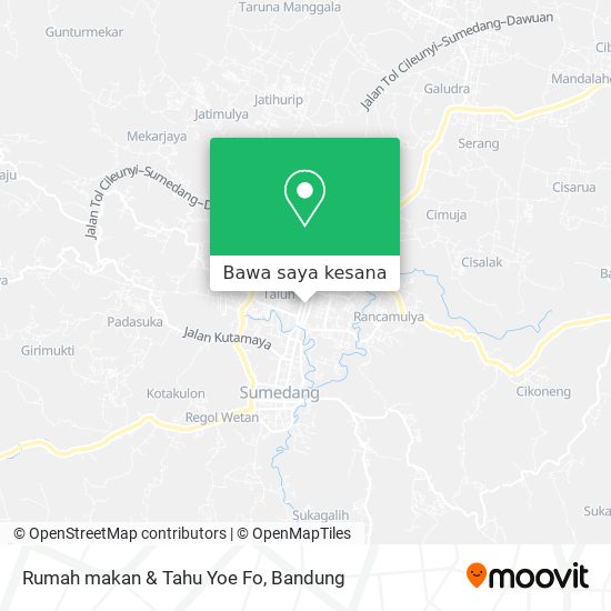 Peta Rumah makan & Tahu Yoe Fo