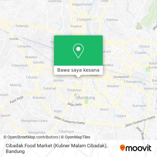 Peta Cibadak Food Market (Kuliner Malam Cibadak)