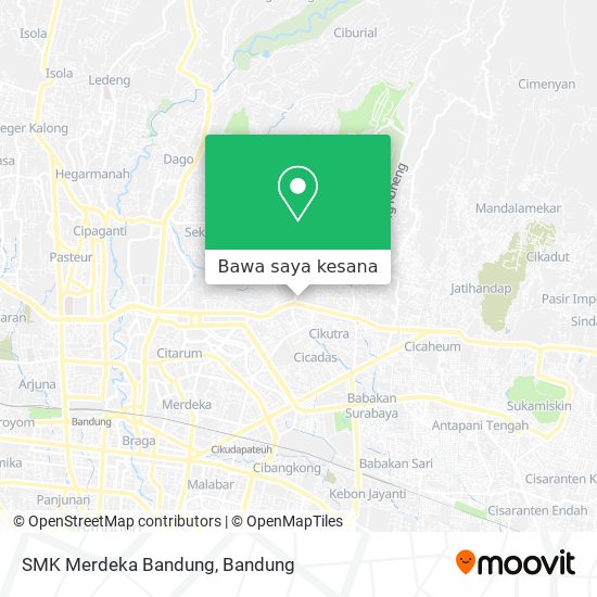 Peta SMK Merdeka Bandung