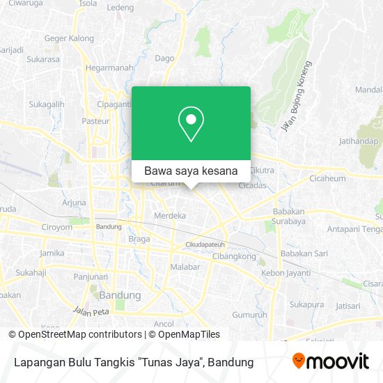 Peta Lapangan Bulu Tangkis "Tunas Jaya"