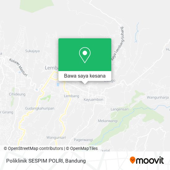 Peta Poliklinik SESPIM POLRI