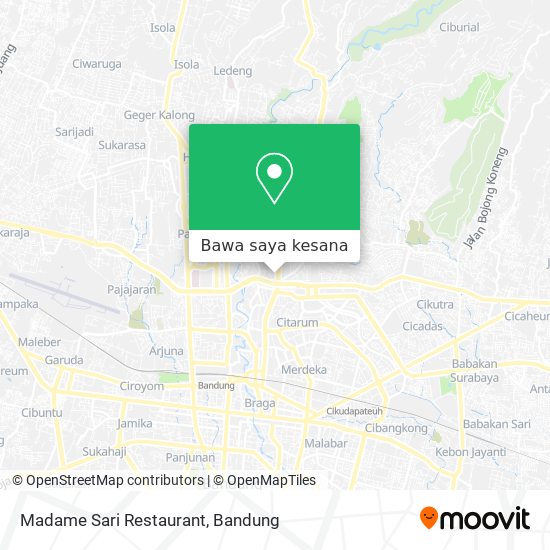 Peta Madame Sari Restaurant