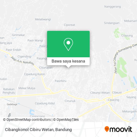 Peta Cibangkonol Cibiru Wetan