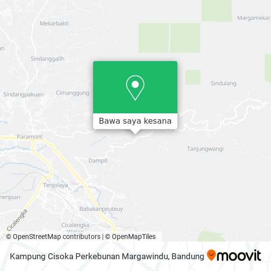 Peta Kampung Cisoka Perkebunan Margawindu