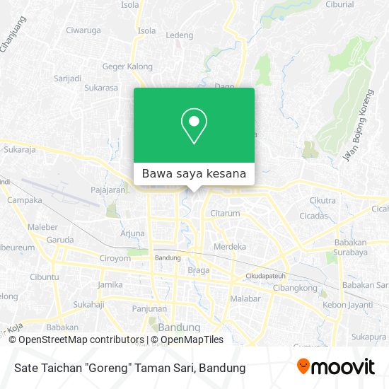 Peta Sate Taichan "Goreng" Taman Sari