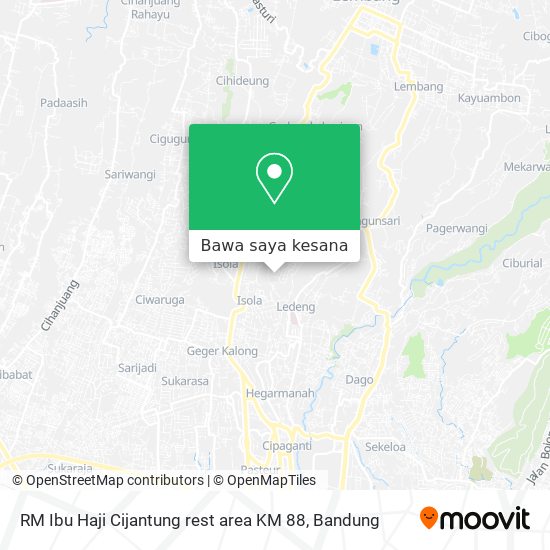 Peta RM Ibu Haji Cijantung rest area KM 88