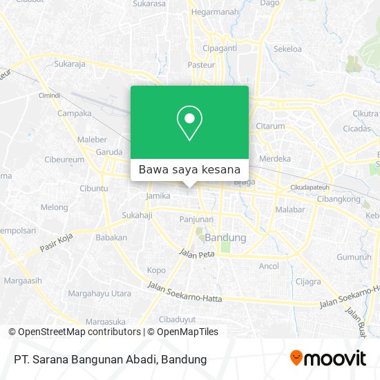Peta PT. Sarana Bangunan Abadi