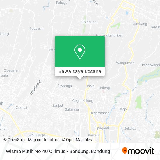 Peta Wisma Putih No 40 Cilimus - Bandung