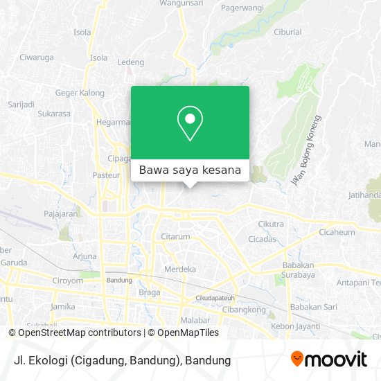 Peta Jl. Ekologi (Cigadung, Bandung)