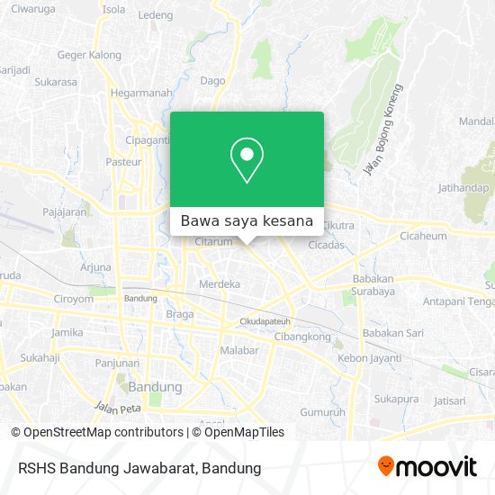 Peta RSHS Bandung Jawabarat